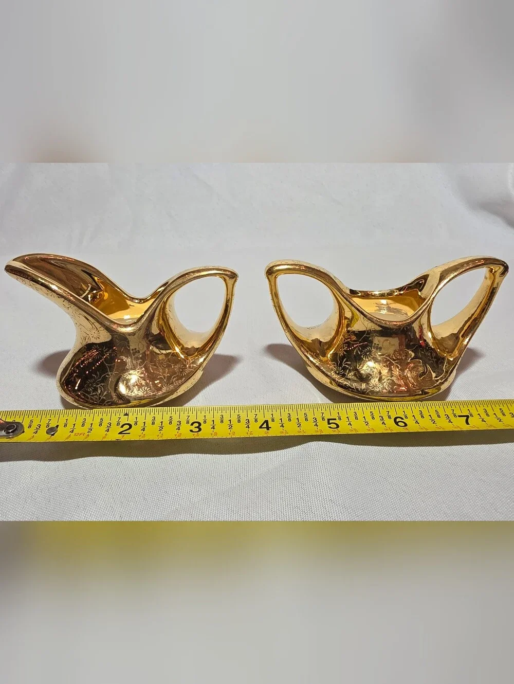 Vintage Pearl China Co. 22k Gold Creamer & Sugar Bowl Set